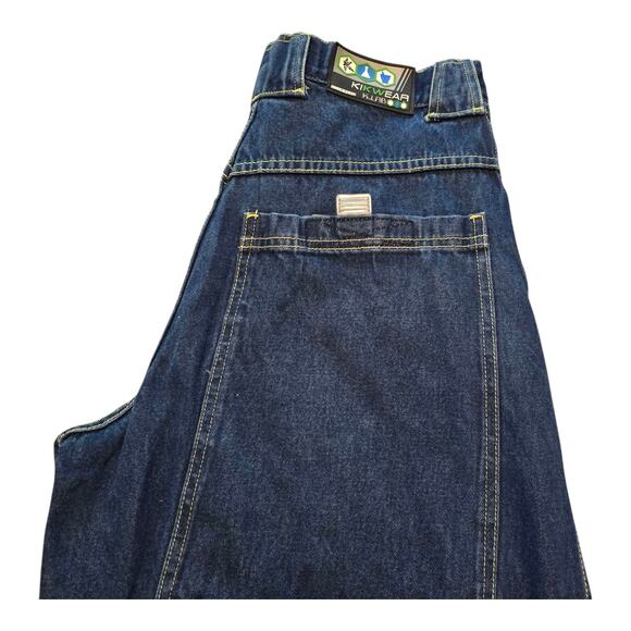 VTG Kikwear K. Lab Skater Jeans Mens 30 Blue Cargo Wide Leg Buckle Baggy Rare - Picture 10 of 16